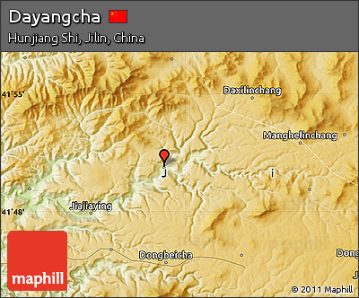Physical Map of Dayangcha