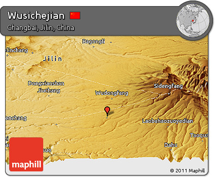 Physical Panoramic Map of Wusichejian