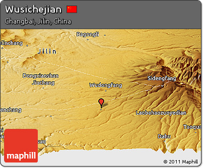 Physical Panoramic Map of Wusichejian
