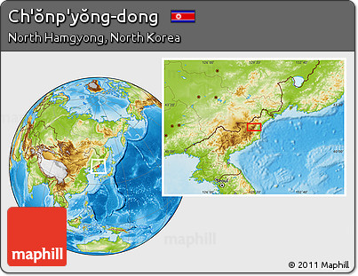 Physical Location Map of Ch'ŏnp'yŏng-dong