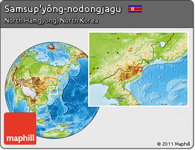 Physical Location Map of Samsup'yŏng-nodongjagu