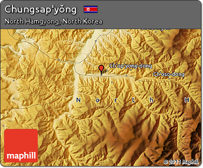 Physical Map of Chungsap'yŏng