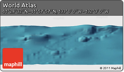 Satellite Panoramic Map of the Area around 41° 43' 14" N, 132° 31' 30" W