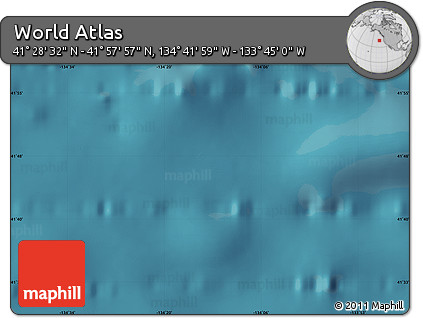 Satellite Map of the Area around 41° 43' 14" N, 134° 13' 29" W