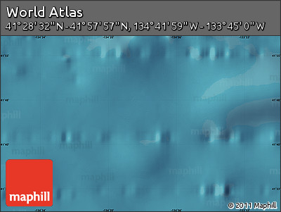 Satellite Map of the Area around 41° 43' 14" N, 134° 13' 29" W