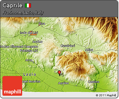 Physical 3D Map of Caprile