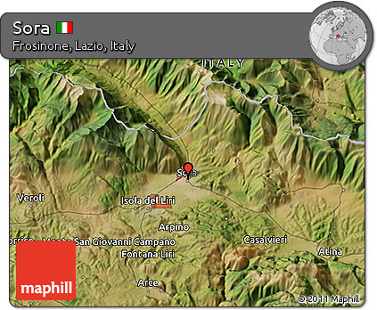 Satellite 3D Map of Sora