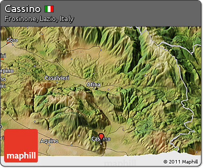 Satellite 3D Map of Cassino