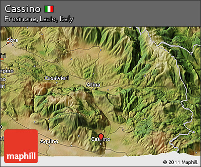 Satellite 3D Map of Cassino