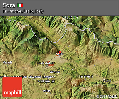 Satellite 3D Map of Sora