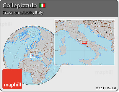 Gray Location Map of Collepizzulo