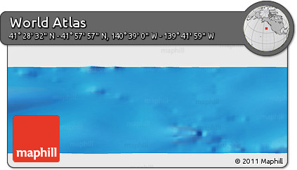 Physical Panoramic Map of the Area around 41° 43' 14" N, 140° 10' 30" W
