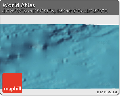 Satellite 3D Map of the Area around 41° 43' 14" N, 146° 16' 30" E