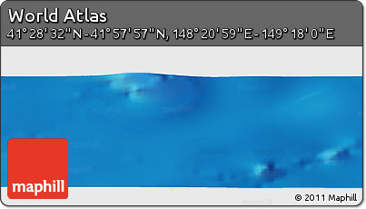 Physical Panoramic Map of the Area around 41° 43' 14" N, 148° 49' 29" E