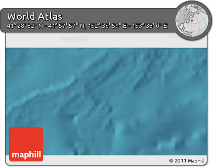 Satellite 3D Map of the Area around 41° 43' 14" N, 153° 4' 29" E