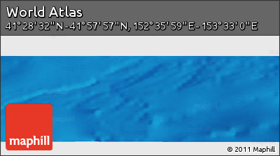 Physical Panoramic Map of the Area around 41° 43' 14" N, 153° 4' 29" E