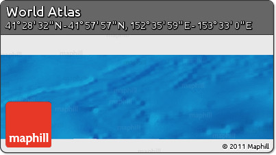 Physical Panoramic Map of the Area around 41° 43' 14" N, 153° 4' 29" E