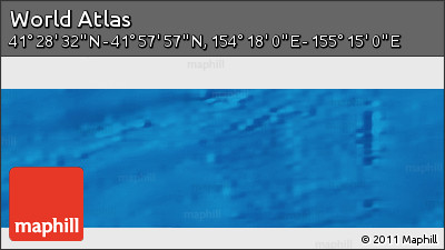 Physical Panoramic Map of the Area around 41° 43' 14" N, 154° 46' 30" E