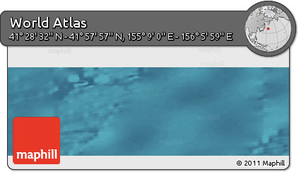 Satellite Panoramic Map of the Area around 41° 43' 14" N, 155° 37' 30" E