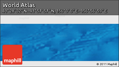 Physical Panoramic Map of the Area around 41° 43' 14" N, 156° 28' 29" E