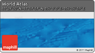 Physical Panoramic Map of the Area around 41° 43' 14" N, 156° 28' 29" E