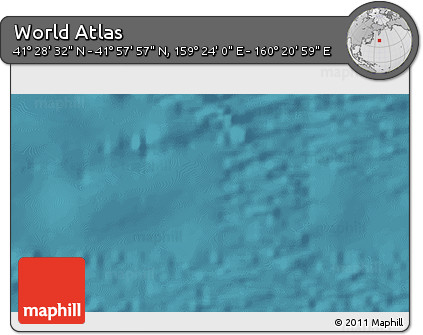 Satellite 3D Map of the Area around 41° 43' 14" N, 159° 52' 30" E