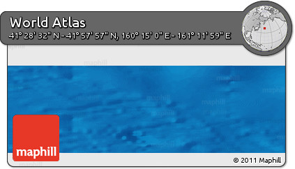 Physical Panoramic Map of the Area around 41° 43' 14" N, 160° 43' 29" E