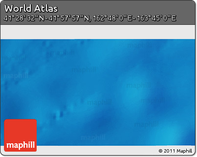 Physical 3D Map of the Area around 41° 43' 14" N, 163° 16' 30" E