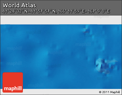 Physical 3D Map of the Area around 41° 43' 14" N, 166° 40' 30" E