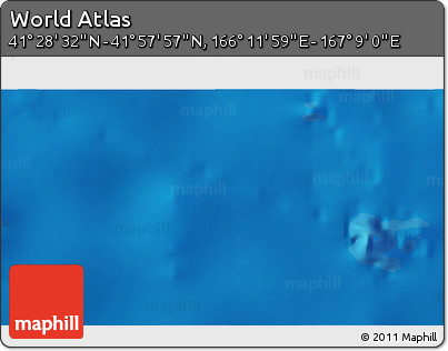 Physical 3D Map of the Area around 41° 43' 14" N, 166° 40' 30" E