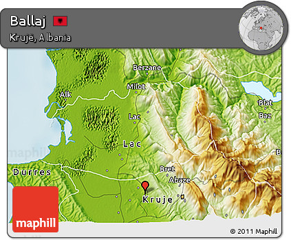 Physical 3D Map of Ballaj