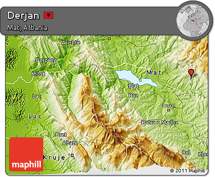 Physical 3D Map of Derjan