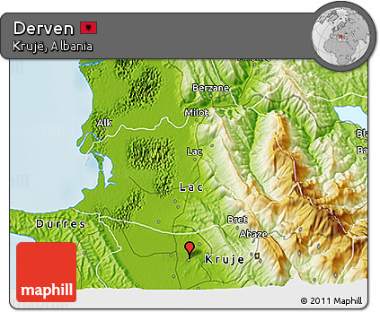 Physical 3D Map of Derven