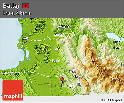 Physical 3D Map of Ballaj