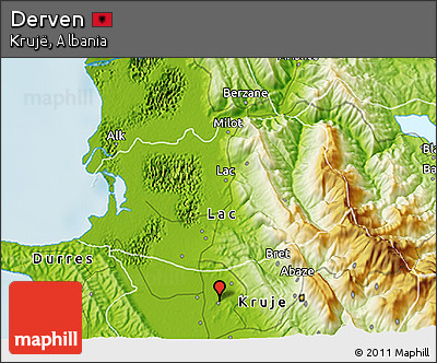 Physical 3D Map of Derven