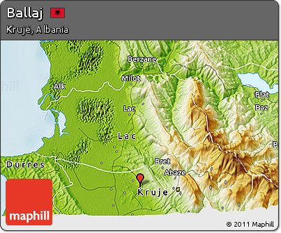 Physical 3D Map of Ballaj