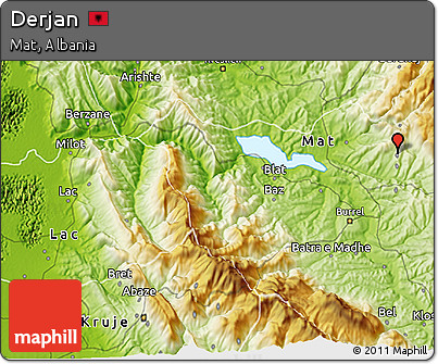 Physical 3D Map of Derjan