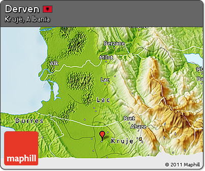 Physical 3D Map of Derven