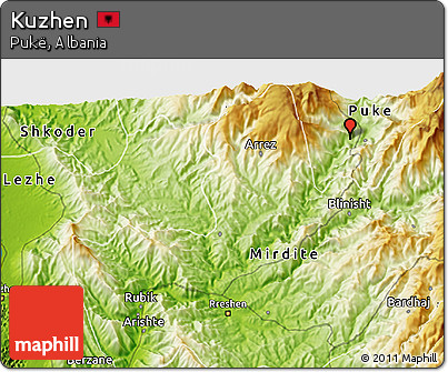 Physical 3D Map of Kuzhen