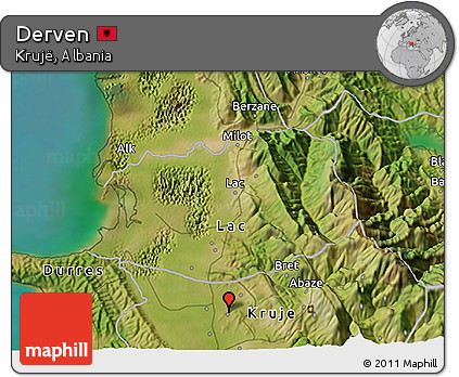 Satellite 3D Map of Derven