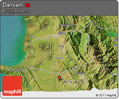 Satellite 3D Map of Derven