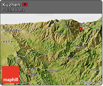 Satellite 3D Map of Kuzhen