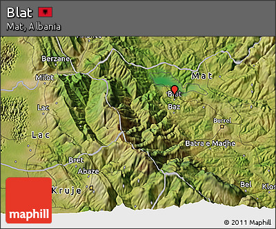 Satellite 3D Map of Blat