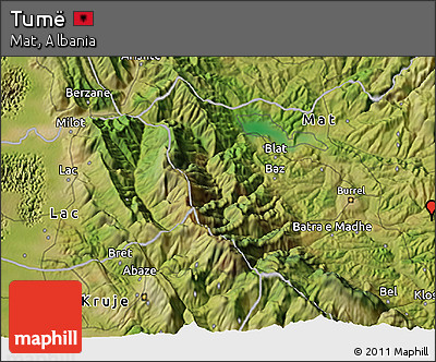 Satellite 3D Map of Tumë