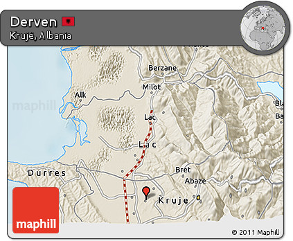 Shaded Relief 3D Map of Derven