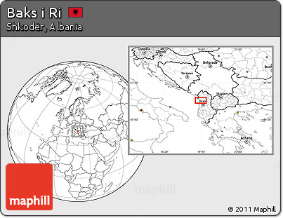 Blank Location Map of Baks I Ri