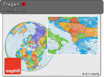 Political Location Map of Fregën