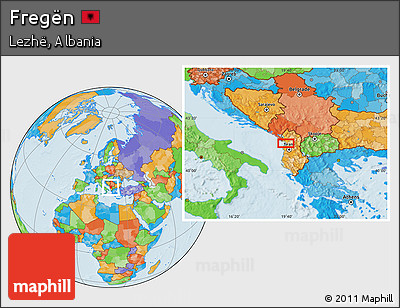 Political Location Map of Fregën