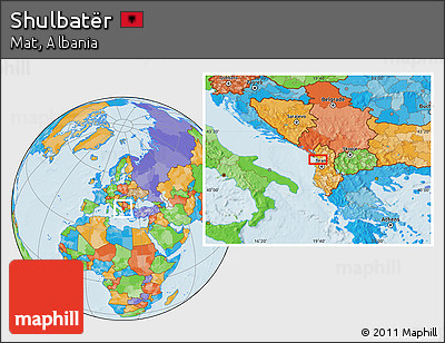 Political Location Map of Shulbatër