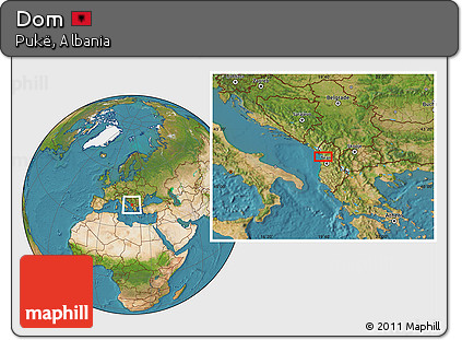 Satellite Location Map of Dom